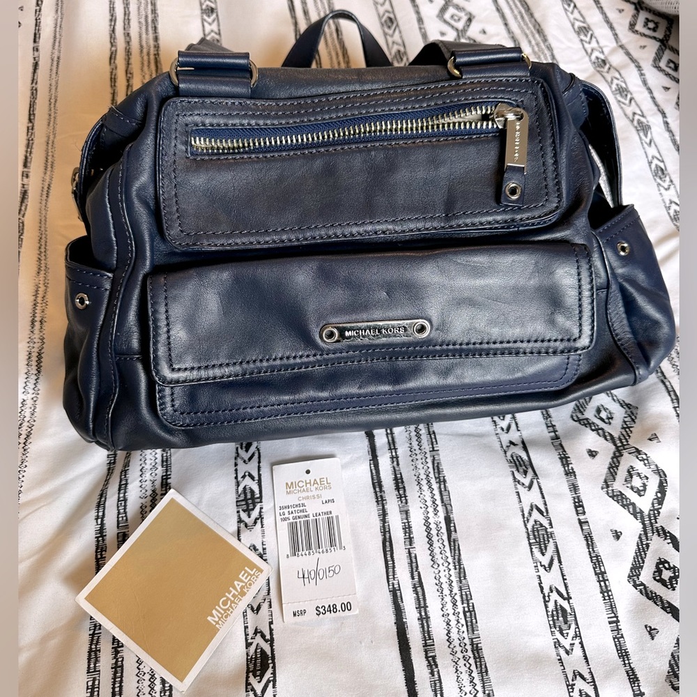 Michael Kors Navy Handbag